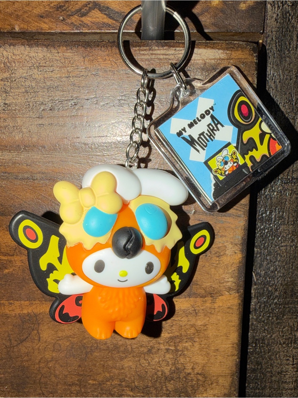 McDonald's Godzilla Sanrio colab (customized and made into a keychain)